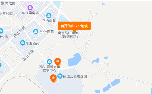 首开南岸潮鸣的区位图